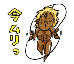 Muscular five people sticker #6983925