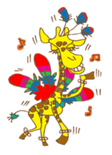 funky giraffe's funky life sticker #6984769