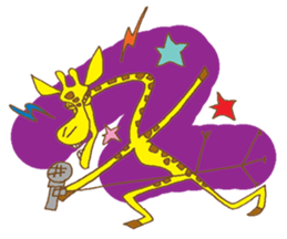 funky giraffe's funky life sticker #6984770