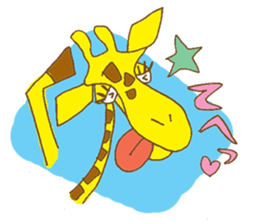 funky giraffe's funky life sticker #6984779