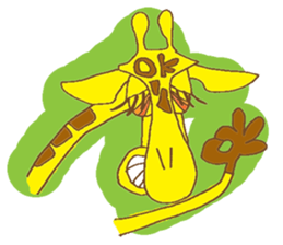 funky giraffe's funky life sticker #6984780