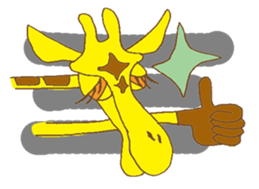 funky giraffe's funky life sticker #6984781
