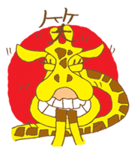 funky giraffe's funky life sticker #6984783