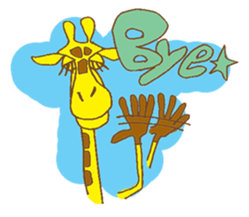 funky giraffe's funky life sticker #6984807