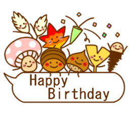 It's autumn,  balloon in a forest sticker #6984943