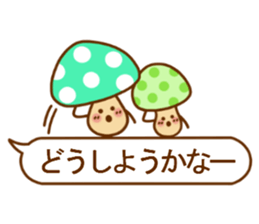 It's autumn,  balloon in a forest sticker #6984946