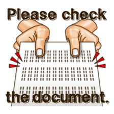 Figure of hand. Vol.2 (English version.) sticker #6985209