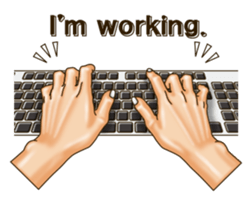 Figure of hand. Vol.2 (English version.) sticker #6985210