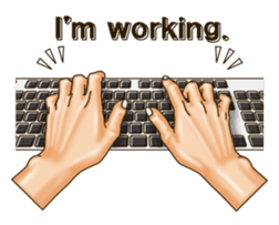 Figure of hand. Vol.2 (English version.) sticker #6985210