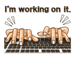 Figure of hand. Vol.2 (English version.) sticker #6985211