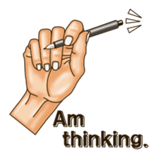 Figure of hand. Vol.2 (English version.) sticker #6985214