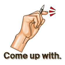 Figure of hand. Vol.2 (English version.) sticker #6985215