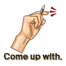 Figure of hand. Vol.2 (English version.) sticker #6985215