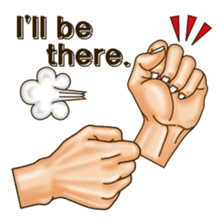 Figure of hand. Vol.2 (English version.) sticker #6985224