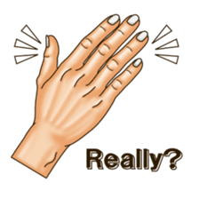 Figure of hand. Vol.2 (English version.) sticker #6985240