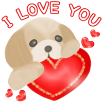 Lovely. Shih Tzu sticker #6985286