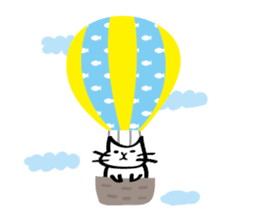 Everyday of salaried white cat mie sticker #6985755