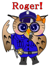 Lady owl sticker #6985834