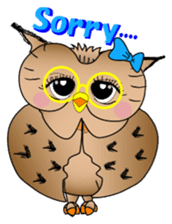 Lady owl sticker #6985848