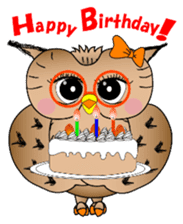 Lady owl sticker #6985856