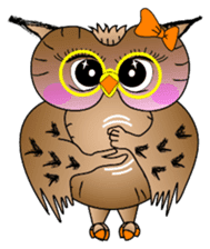 Lady owl sticker #6985867