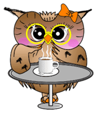 Lady owl sticker #6985868