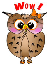 Lady owl sticker #6985869