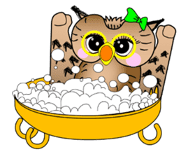 Lady owl sticker #6985874