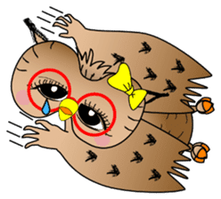 Lady owl sticker #6985882