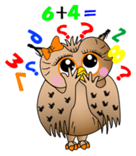 Lady owl sticker #6985884