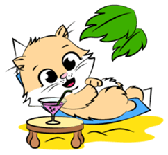 Cute kitten Moni. sticker #6986193