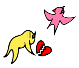 The life of a butcher bird sticker #6986460