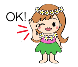Everyday Greeting by Hawaiian Girl sticker #6986528