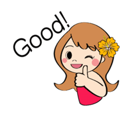 Everyday Greeting by Hawaiian Girl sticker #6986529