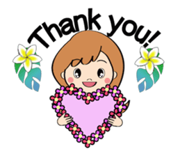 Everyday Greeting by Hawaiian Girl sticker #6986530