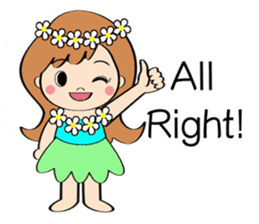Everyday Greeting by Hawaiian Girl sticker #6986532