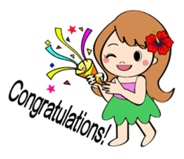 Everyday Greeting by Hawaiian Girl sticker #6986535