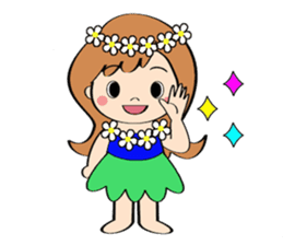 Everyday Greeting by Hawaiian Girl sticker #6986538