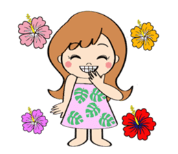 Everyday Greeting by Hawaiian Girl sticker #6986543