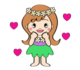 Everyday Greeting by Hawaiian Girl sticker #6986544