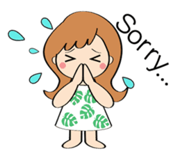 Everyday Greeting by Hawaiian Girl sticker #6986546