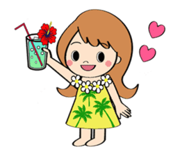 Everyday Greeting by Hawaiian Girl sticker #6986550