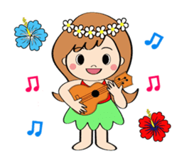 Everyday Greeting by Hawaiian Girl sticker #6986552