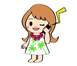 Everyday Greeting by Hawaiian Girl sticker #6986553
