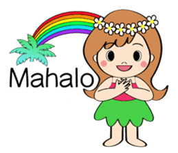 Everyday Greeting by Hawaiian Girl sticker #6986555