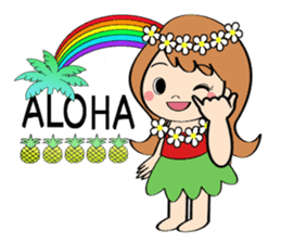 Everyday Greeting by Hawaiian Girl sticker #6986556