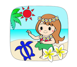 Everyday Greeting by Hawaiian Girl sticker #6986557