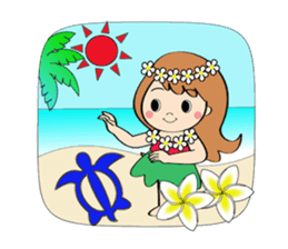 Everyday Greeting by Hawaiian Girl sticker #6986557