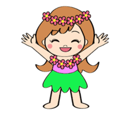Everyday Greeting by Hawaiian Girl sticker #6986563