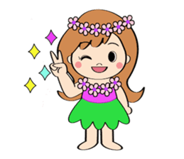 Everyday Greeting by Hawaiian Girl sticker #6986564